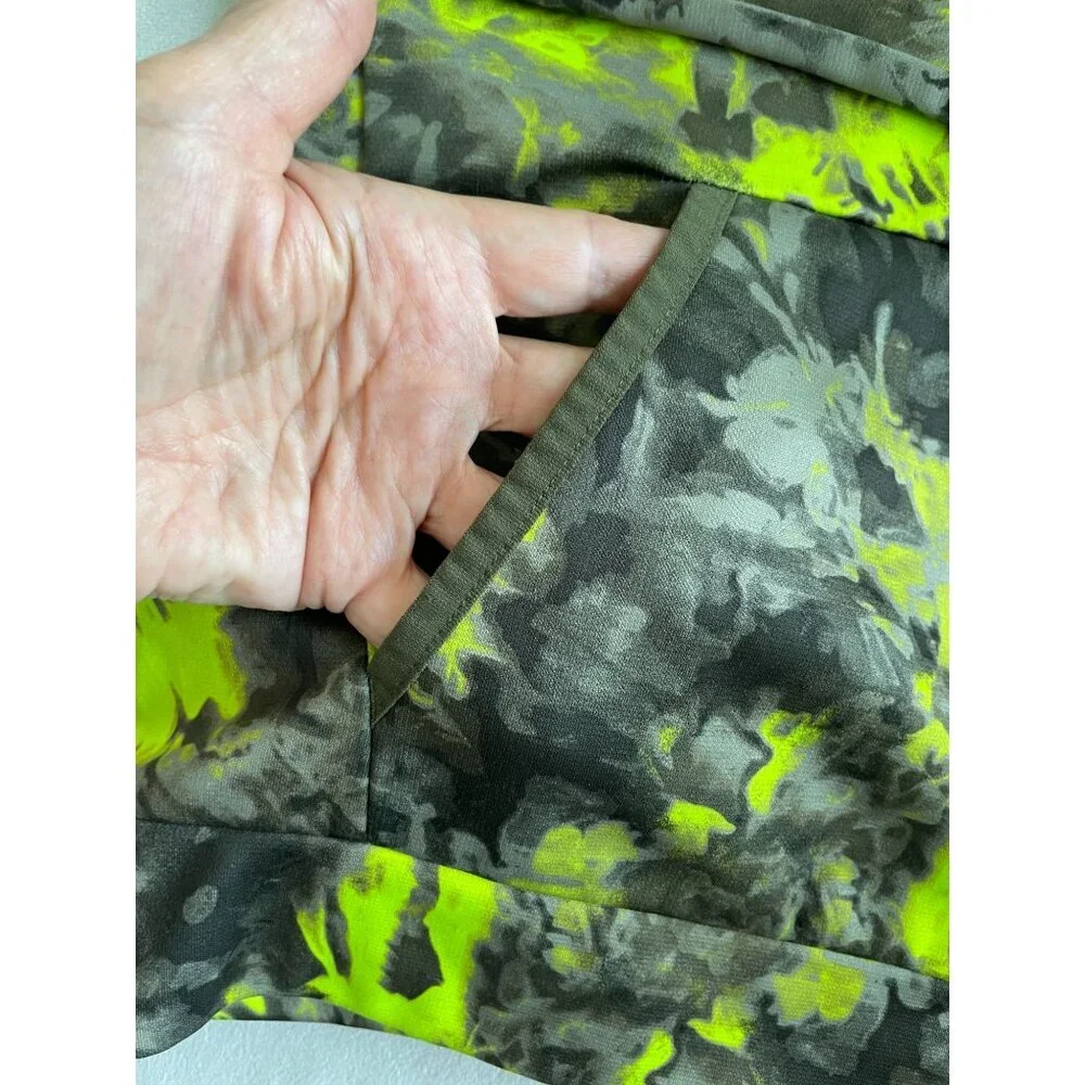 Under Armour Youth Loose Fit Camouflage Hoodie YMD Neon Yellow & Gray Pullover